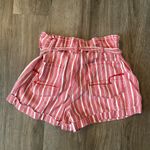 American Eagle  striped paper bag shorts Photo 2