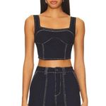 Revolve REMI x Yuval Corset Top in Denim Blue Small New Womens Cropped Tank Photo 0