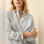 Faherty Laguna Linen Relaxed Shirt - Ocean Lucy Stripe Photo 2