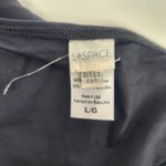 l*space L* Van Damme Bikini Bottom Bitsy in Black Size Large Gold Chain NWOT Photo 4