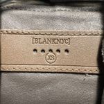 BLANKNYC Faux Suede Leather Moto Jacket Size XS Full Zip Cowl Neck Gray Photo 2