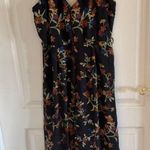 Gianni Bini Black Floral Wide-Leg Jumpsuit- Medium Photo 0