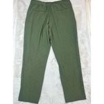 ZARA  Women's Pants Green Ribbed Stretch High Waisted Flowy Holiday Sz Large Photo 1