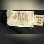 Nation Ltd New  - Sabrina One Shoulder Party Tee Shirt in Jet Black Medium $125 Photo 3