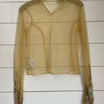 Free People NWOT  Bali Posie Mesh Bead Embellished
Cami Top Photo 10