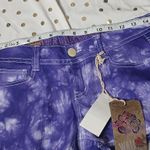 Wall Flower NWT Vintage Purple Tie Dye Raw Hem Shorts Photo 11