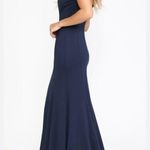XScape Dark blue formal cocktail dress. Photo 2