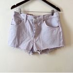 Levi's Levi’s 501 Lavender Purple High Rise Raw Hem Button Fly Jean Shorts Size 32 NEW Photo 3