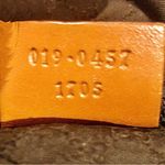 Gucci Olive Green Canvas and Orange Leather Tricolor Top Zip Tote Bag Photo 8