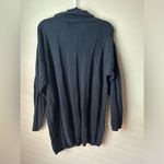 Avon Fashion Cotton Knit Pullover Sweater Mock Turtleneck Women's Large Vtg 80s Black Photo 2