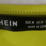 SheIn Neon Yellow-Green Bodycon Dress M Dopamine Coconut Girl Rainbowcore Rave Photo 5