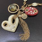 Juicy Couture Vintage  Heart Charms Pendant Necklace Photo 8