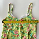 Lilly Pulitzer  soft stretchy night gown monkey jungle print lace Y2k green M Photo 4