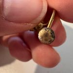 Vintage Black Hills Gold Pink Leaf Clip On Earring One Only No Pair 12K Photo 4