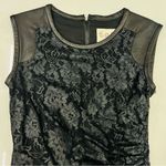 Sea NY Lace and Leather Mini Dress Black Size 2 Photo 6