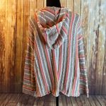 Ripndip Rip Curl Women Striped Knit Hoodie Pullover Kangaroo Pocket Boho Cottagecore M Photo 2