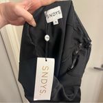 NWT SNDYS Chloe Strapless Sheer Dress Black Small Photo 8