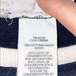 USA Jeweled Navy Blue White Boxy Ringer T Shirt Size M Photo 4