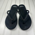 Abercrombie & Fitch Black Flip Flop Sandals Womenโs Size 9 Photo 2
