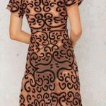 For Love & Lemons Antonina Dress Midi Black & Nude Small Women’s Rare Photo 6