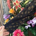 Modcloth NEW Golden Record Party Wrap Dress Black Photo 7