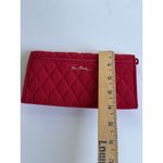 Vera Bradley Tango Red Microfiber Wristlet Wallet Bifold Zip & ID Card Holder Photo 4