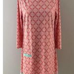 Cabana Life Tunic Dress Size L Peach Turquoise Beach Resort Shift Midi UPF 50+ Orange Size L Photo 0