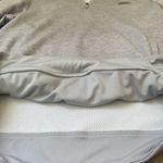 Adidas Quarter Zip Pullover Light Grey Textured Long Sleeve ~ Women’s Size L Photo 13