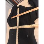 Cato  Pea Coat Womens M Black Blended Wool 4 Button Front Long Sleeve Studded Photo 13