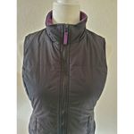 Forever 21 Black Purple Fleece Lined Winter Vest Womens Size Medium Full… Photo 1