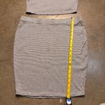 Nicki Minaj  Womens Large Black & White Striped Skirt Crop Top Set Barbz Photo 3