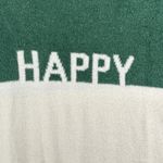 Peace Love World Peace Love World Sweater Happy Color Block Pullover Affirmation Green White XS Photo 4