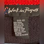 Work in Progress Beaded Decorated Christmas Trees Sweater size‎ s (6 Photo 1