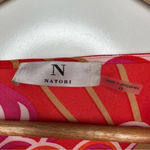 Natori  Abstract Floral Cowl Neck Tie Waist Dress Size XS Photo 3