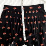 Anthropologie Maeve Black Floral Pleated High Rise Boho Dressy Shorts M Photo 7