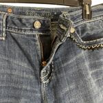 Miss Me Buckle Exclusive Blue Size 29 Easy Boot Jeans Embroidered Distressed Photo 8
