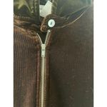 Jones New York  Velour Pullover Tunic Top 1/4 ZIP  Long Sleeve Women's M BROWN Photo 3