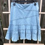 Urban Outfitters Millie Fluted Denim Mini Skirt Size S Photo 2