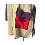 XIAO Colorblock Tunic Jacket Women Size L‎ Top Linen Art To Wear Langenlook BOHO Yellow Size L Photo 6