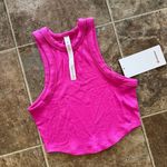 Lululemon Hold Tight Cropped Tank Top Sonic Pink Size 2 Photo 3
