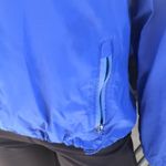 L.L.Bean Blue Full Zip Windbreaker Nylon Hooded Jacket Women's Size Medium Photo 2