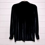 Disney The Store Black Velvet Mickey Mouse Floral Vine Button Up Shirt Size S Photo 4