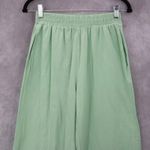 Cotton On Sage Green Pants High Elastic Waist Palazzo Boho Trousers Small 4 Photo 2