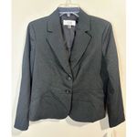 Le Suit  Two-Button Gray Pinstripe Women's Blazer Petite Size 8 NWT Photo 2