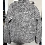 Thread & Supply Lazy Sunday Sherpa Pullover furry oversize 1/4 zip Sweater sz M Tan Size M Photo 4