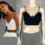 Aeropostale  Black Lace Crop Cami Size SMALL Photo 3