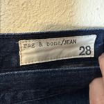Rag and Bone  Cuffed Dark‎ Denim HIGH RISE SHORTS Size 28 Photo 3