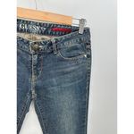 Guess Mid Rise Dark Wash Bootcut Denim Jeans Stretch Womens Size 28 Photo 3