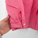 J.‎ Jill Love Linen Essential Shirt Women's Medium Pink Button Down Long Sleeve Photo 2