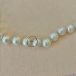 White Pearl Necklace Vintage “Beulah” 22” Classic Layering Simple Femme Elegant Photo 5